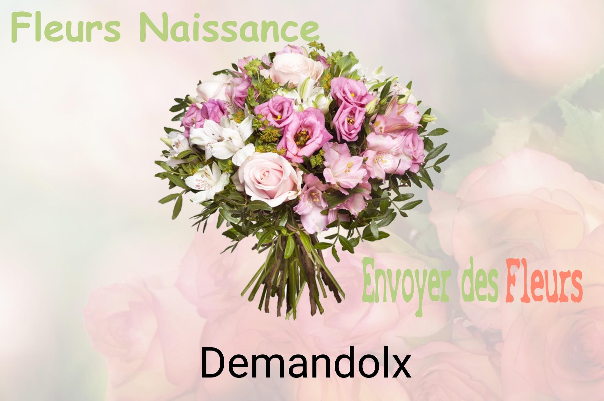 Bouquet de fleurs de naissance livré à Demandolx